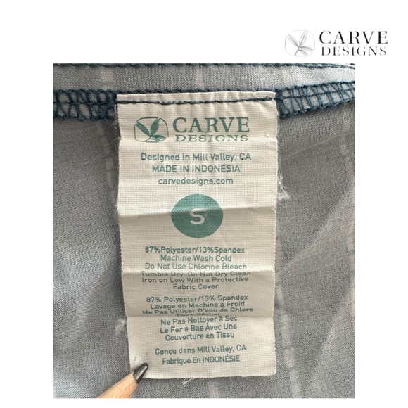 Carve Designs Women's Striped Swim Shorts Blue White Size S - Picture 5 of 9